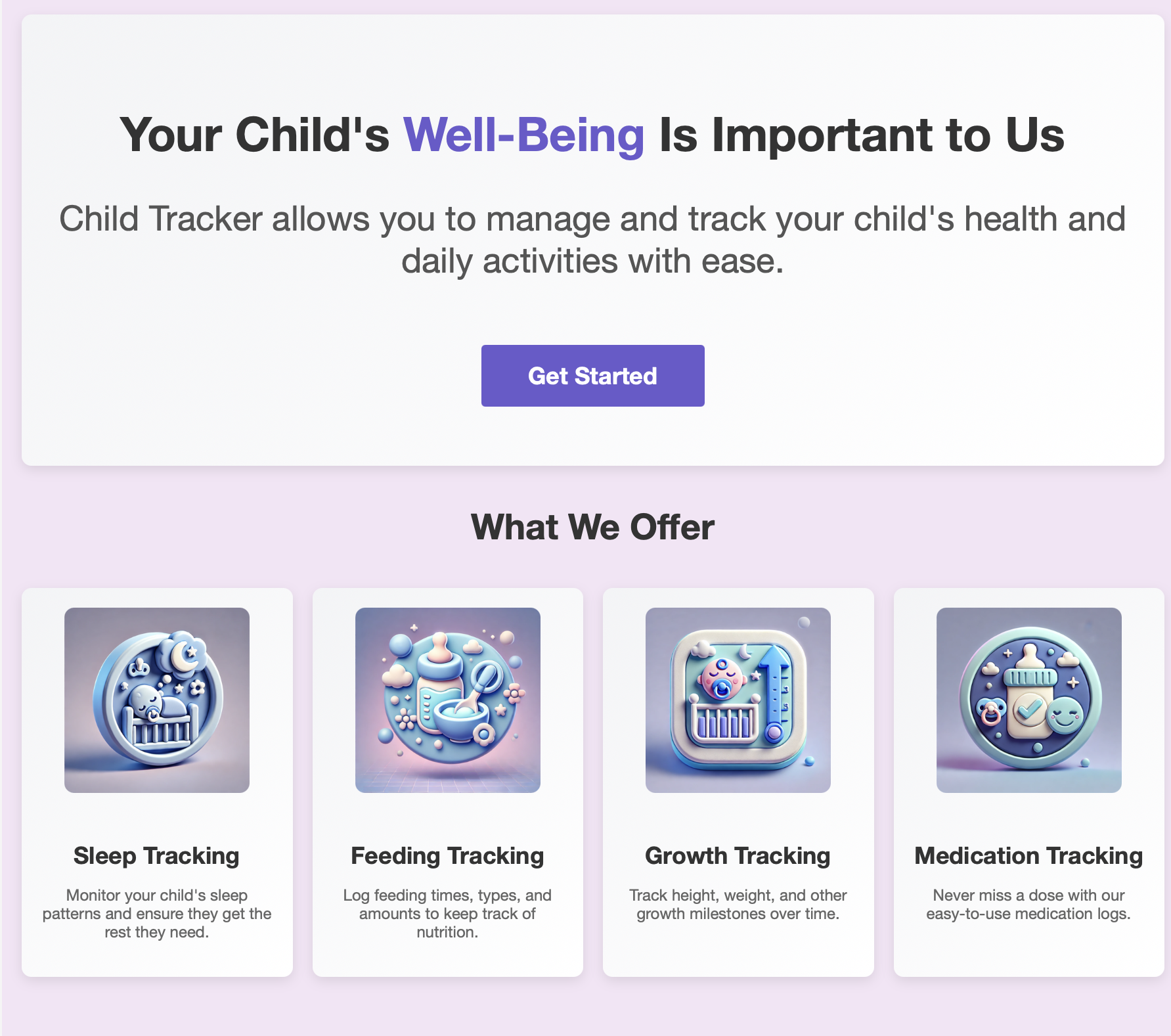 Child Tracker Web App